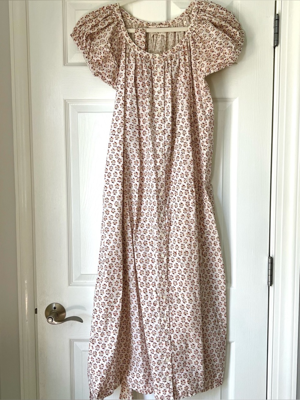 Doen Floral Cotton Belted Midi Dress